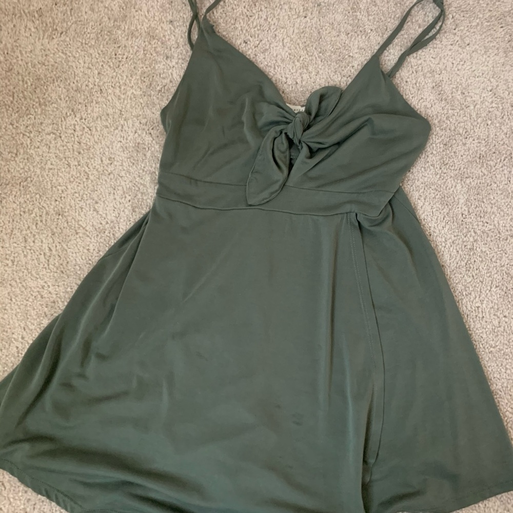 LA Hearts green flowy romper